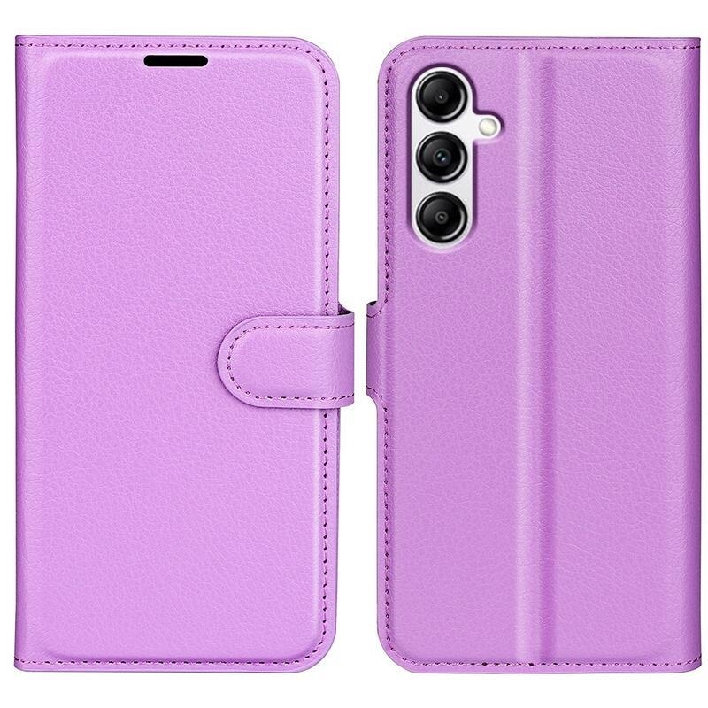 Litchi könyv tok Samsung Galaxy A34 5G - lila