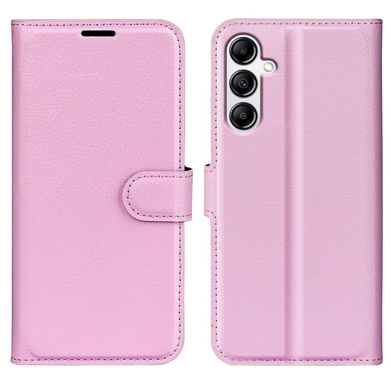 Litchi könyv tok Samsung Galaxy A34 5G - rózsaszínű