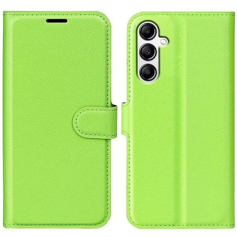 Litchi könyv tok Samsung Galaxy A34 5G - zöld