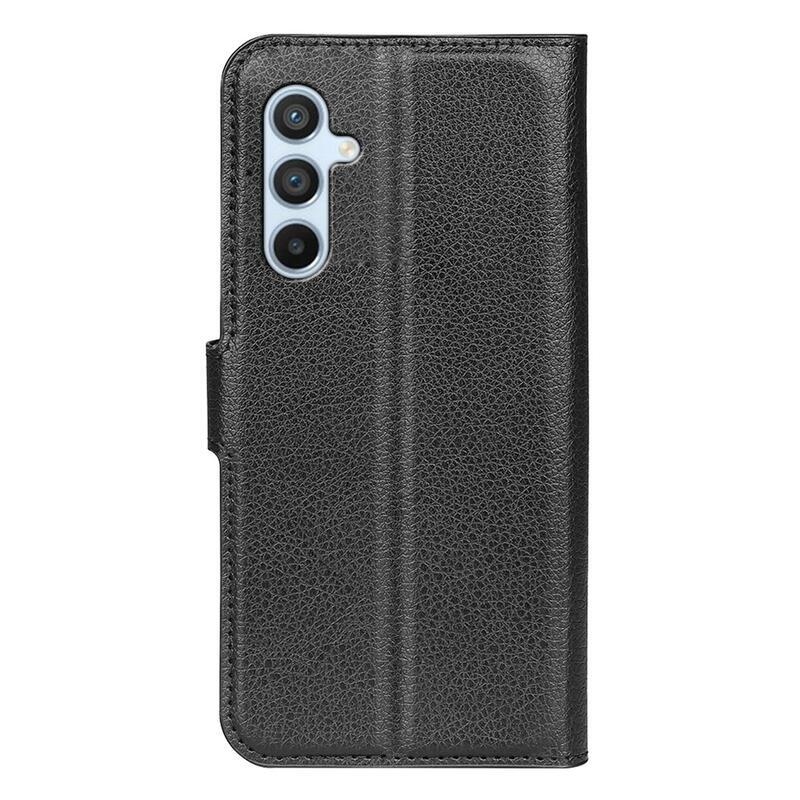 Litchi könyv tok Samsung Galaxy A54 5G - fekete