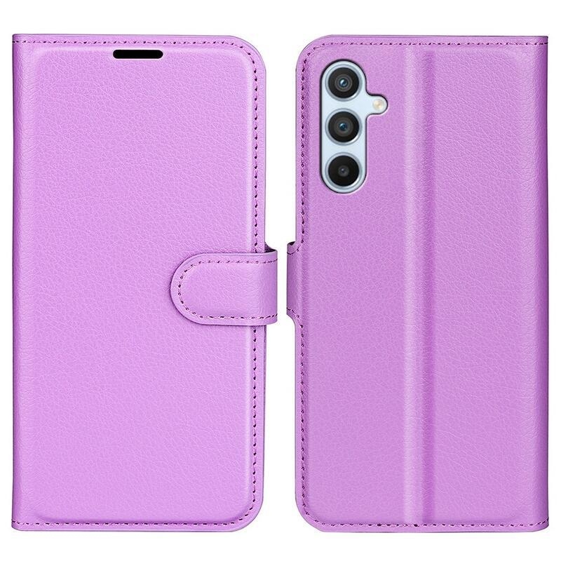 Litchi könyv tok Samsung Galaxy A54 5G - lila