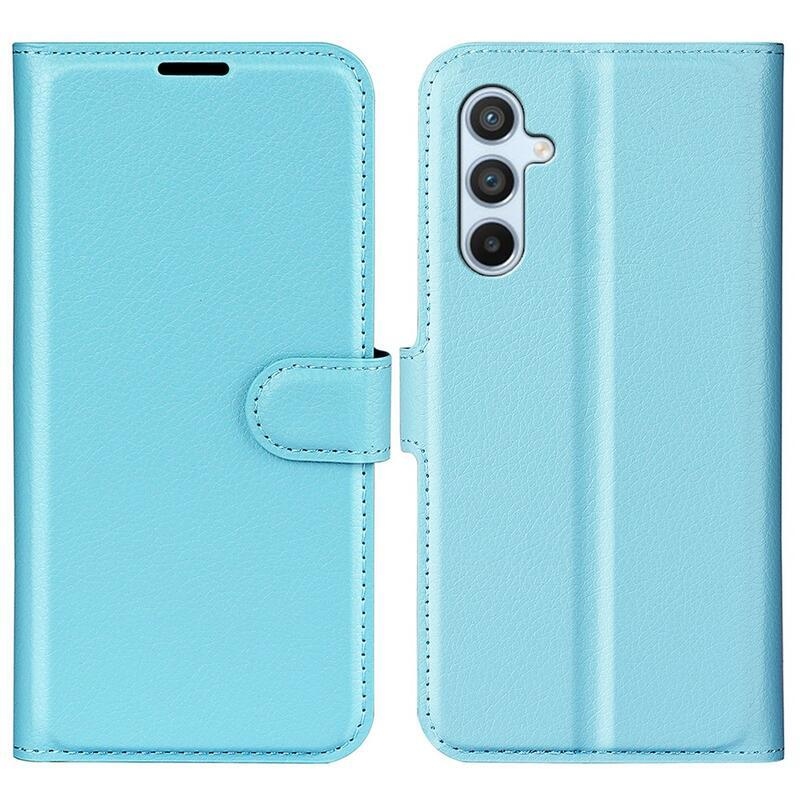 Litchi könyv tok Samsung Galaxy A54 5G - kék
