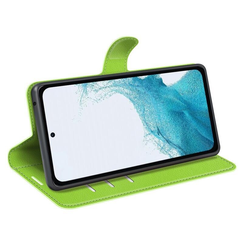 Litchi könyv tok Samsung Galaxy A54 5G - zöld
