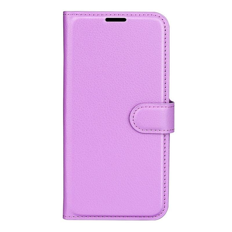 Litchi könyv tok Samsung Galaxy M23 5G-hez - lila