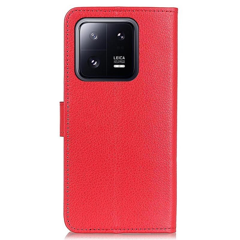 Litchi könyv tok a Xiaomi 13-hoz - piros