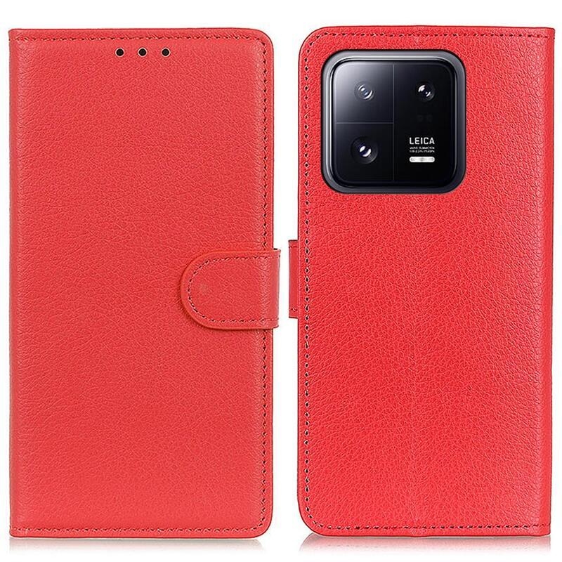 Litchi könyv tok a Xiaomi 13-hoz - piros
