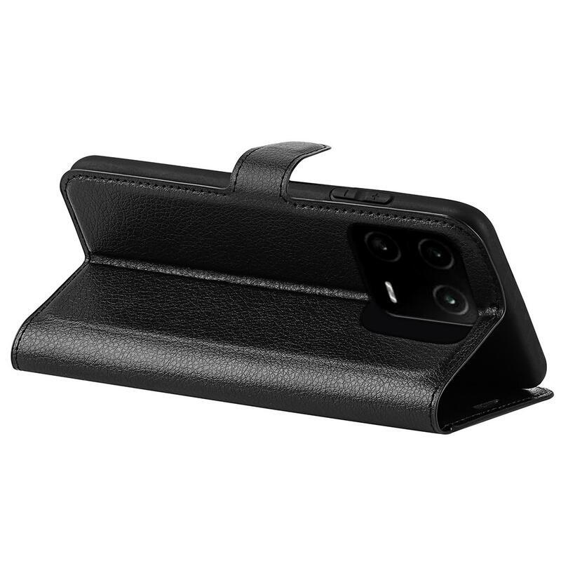 Litchi könyv tok Xiaomi 13 Pro-hoz - fekete