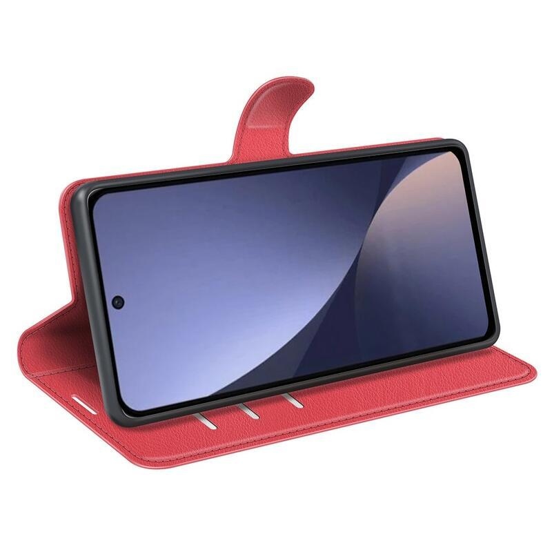 Litchi könyv tok a Xiaomi 13 Pro-hoz - piros
