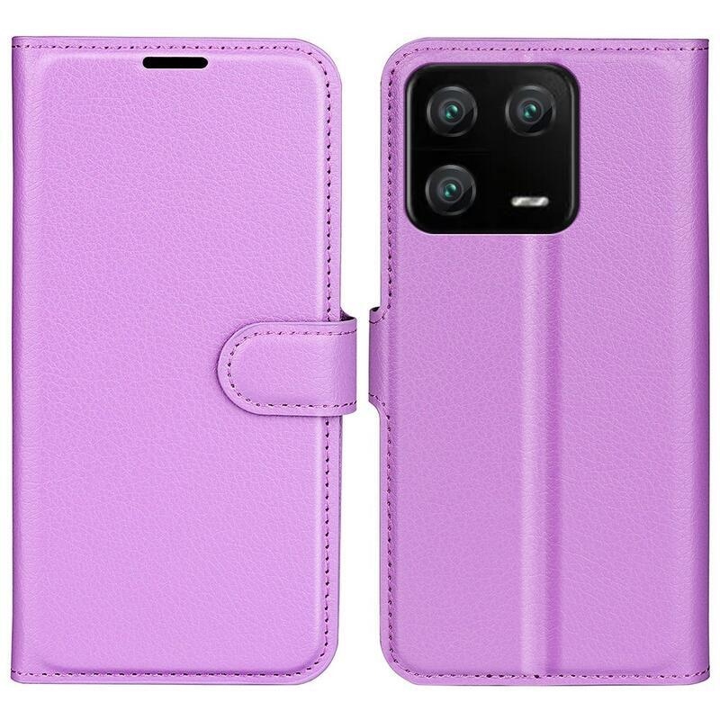 Litchi könyv tok a Xiaomi 13 Pro-hoz - lila