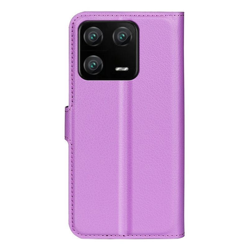 Litchi könyv tok a Xiaomi 13 Pro-hoz - lila
