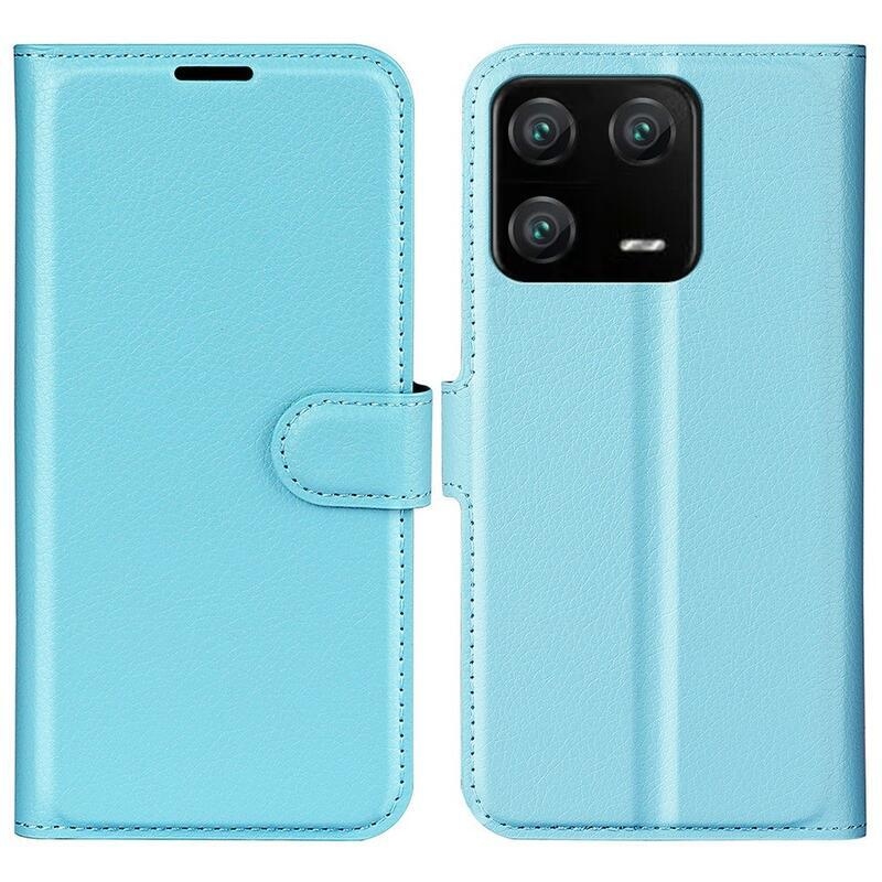 Litchi könyv tok Xiaomi 13 Pro-hoz - kék