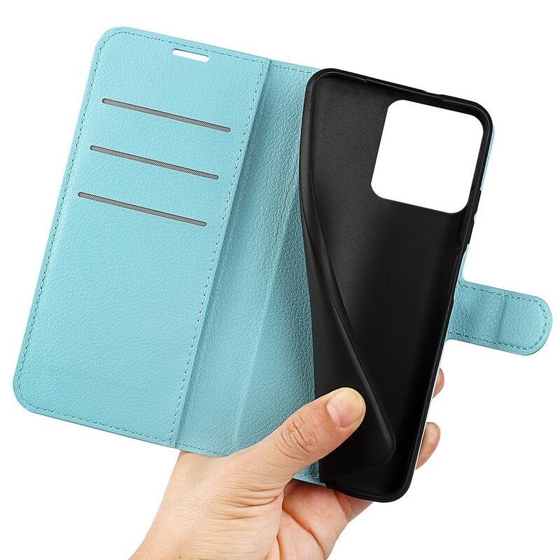 Litchi könyv tok Xiaomi 13 Pro-hoz - kék