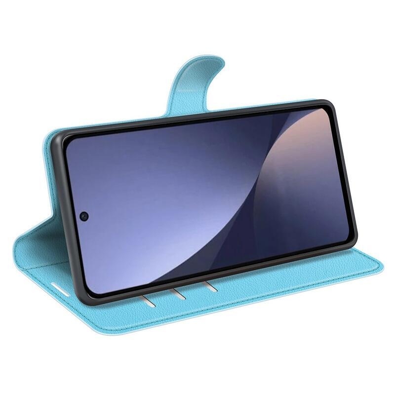 Litchi könyv tok Xiaomi 13 Pro-hoz - kék