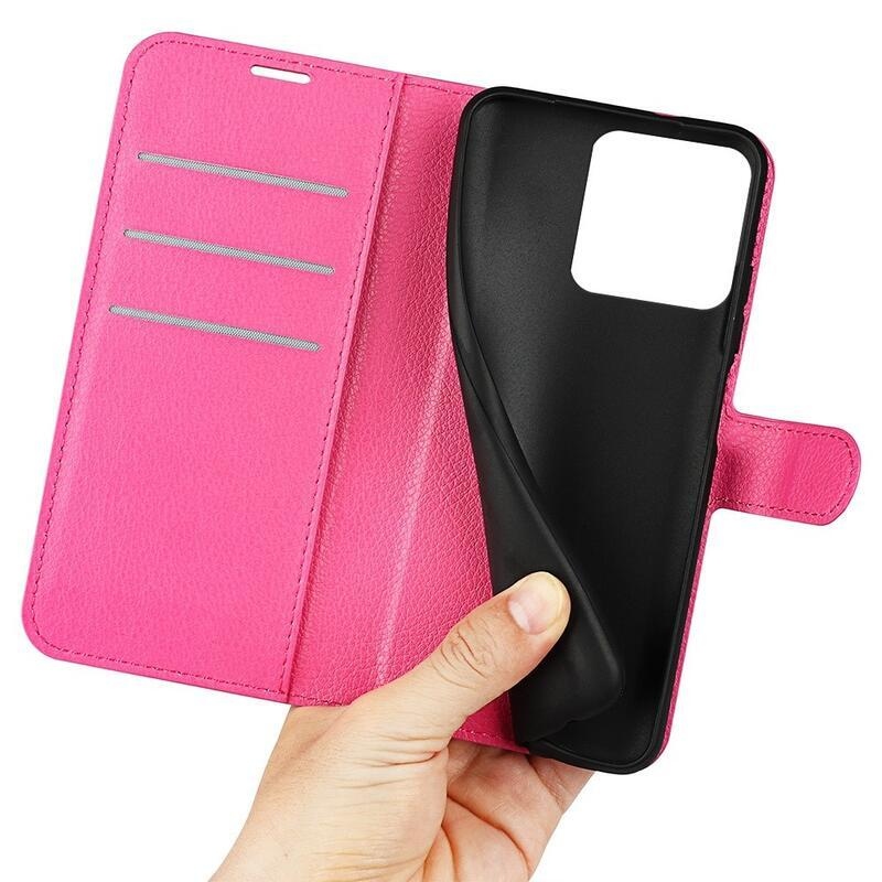 Litchi könyv tok a Xiaomi 13 Pro-hoz - rózsaszínű