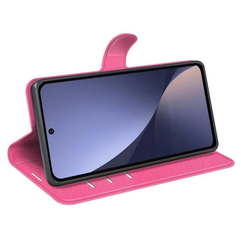 Litchi könyv tok a Xiaomi 13 Pro-hoz - rózsaszínű