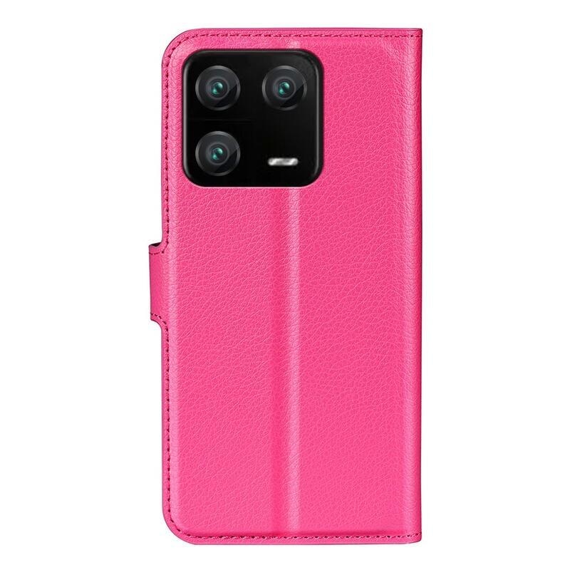 Litchi könyv tok a Xiaomi 13 Pro-hoz - rózsaszínű