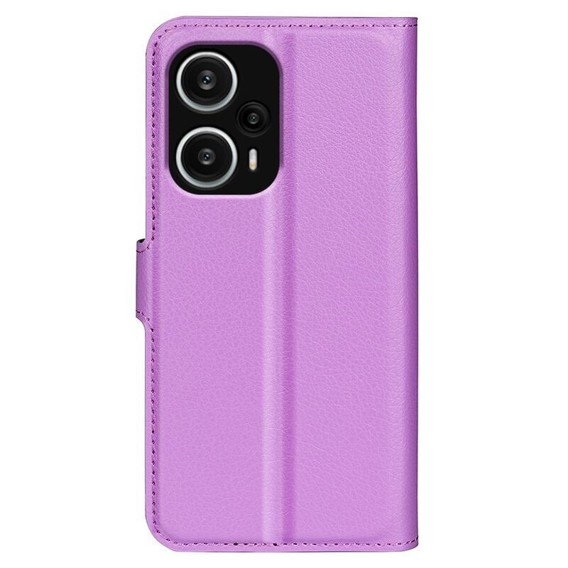 Litchi könyv tok a Xiaomi Poco F5-hez - lila