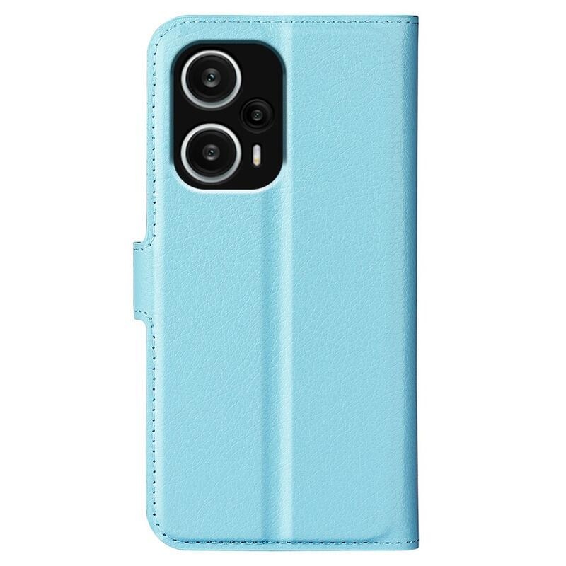 Litchi könyv tok a Xiaomi Poco F5-hez - kék