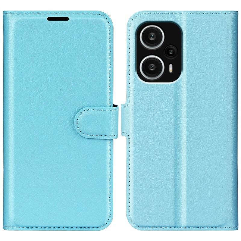 Litchi könyv tok a Xiaomi Poco F5-hez - kék