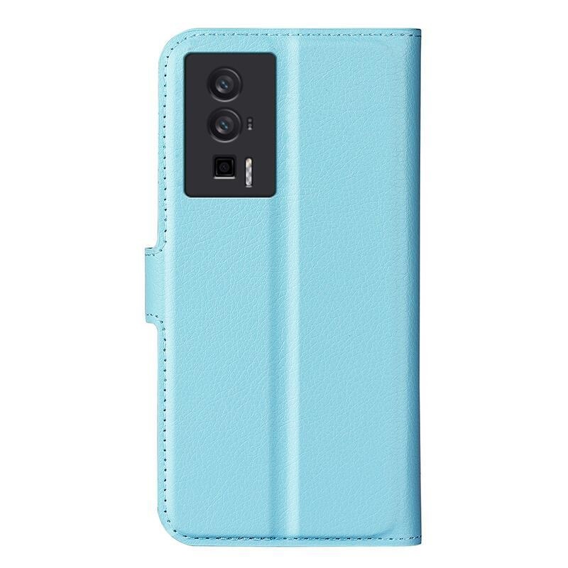 Litchi könyv tok Xiaomi Poco F5 Pro-hoz - kék