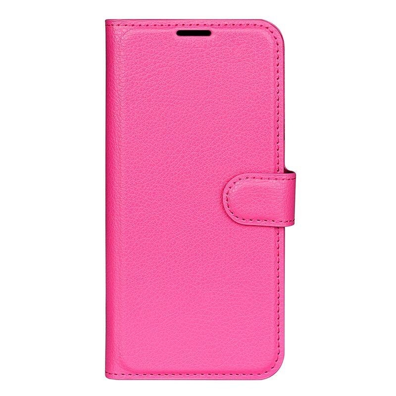 Litchi könyv tok a Xiaomi Poco F5 Pro-hoz - rózsaszínű