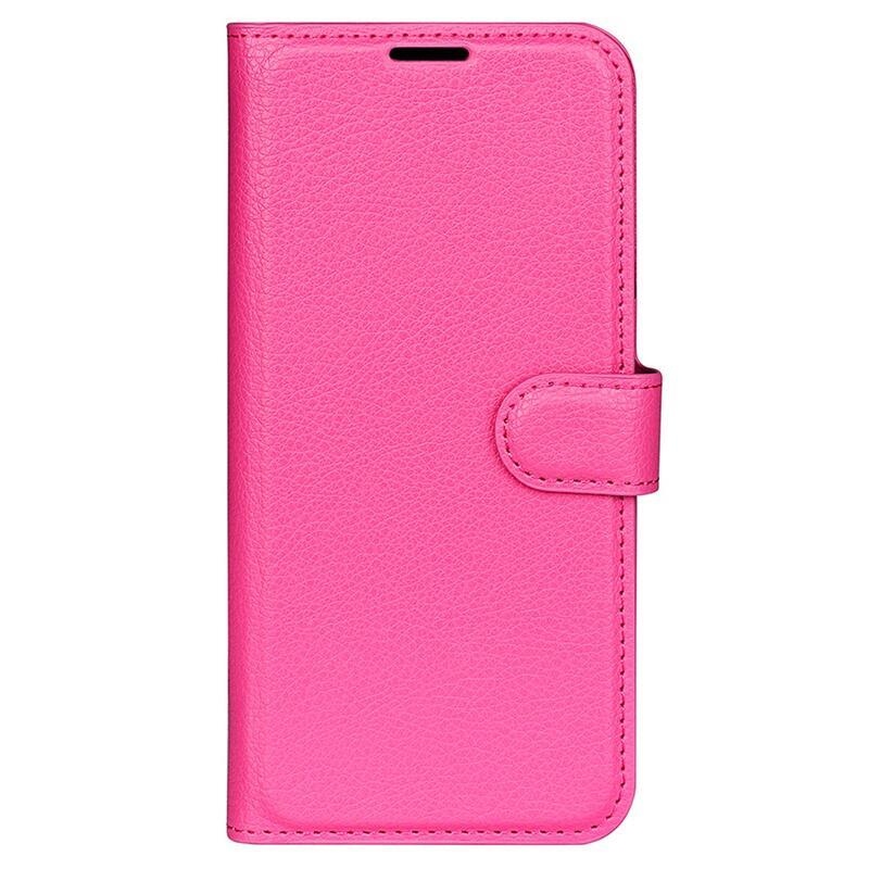 Litchi könyv tok a Xiaomi Poco F5-hez - rózsaszínű