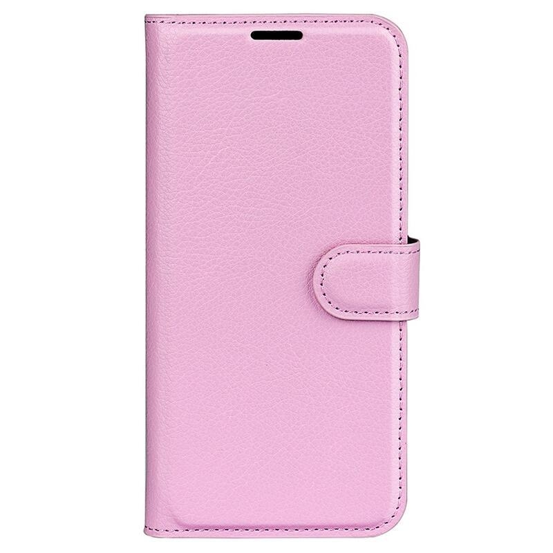 Litchi könyv tok a Xiaomi Poco F5-hez - rózsaszínű