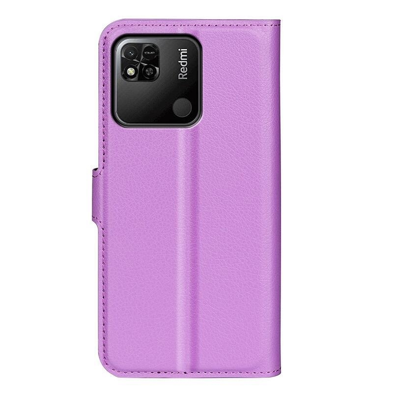 Litchi könyv tok Xiaomi Redmi 10A-hoz - lila