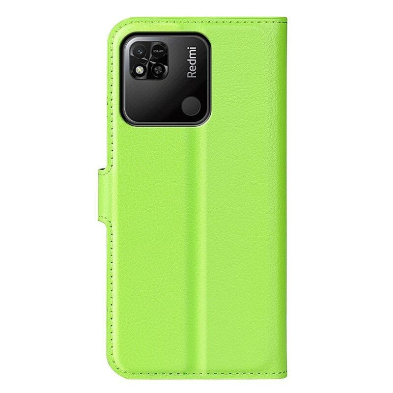 Litchi könyv tok Xiaomi Redmi 10A-hoz - zöld