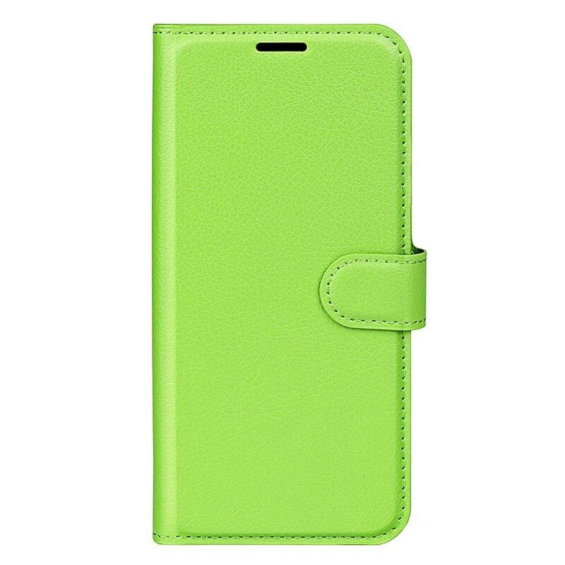 Litchi könyv tok Xiaomi Redmi 12C-hez - zöld