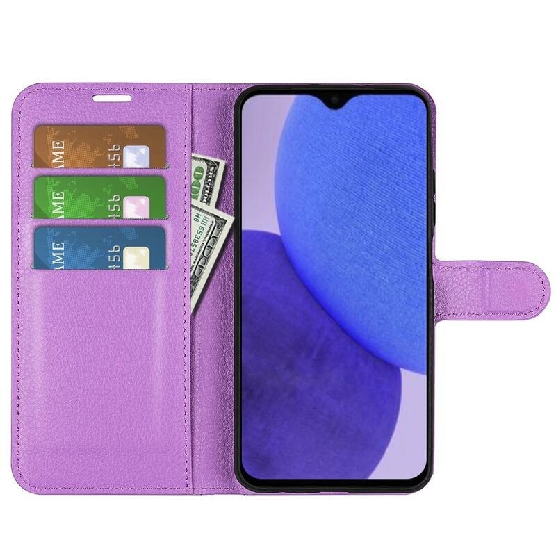 Litchi könyv tok Xiaomi Redmi A1+/A2+ - lila