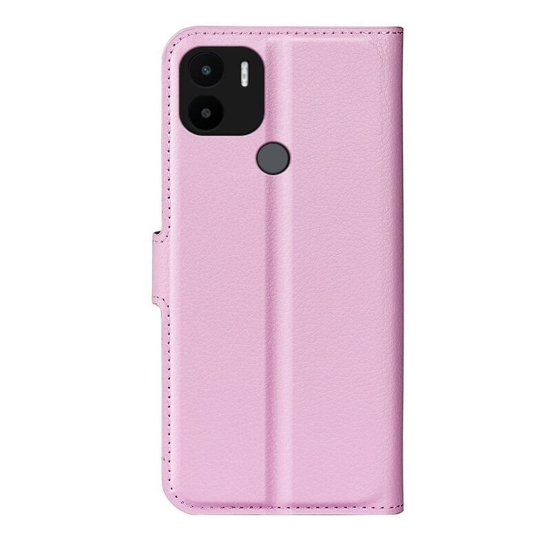 Litchi könyv tok Xiaomi Redmi A1+/A2+ - rózsaszínű