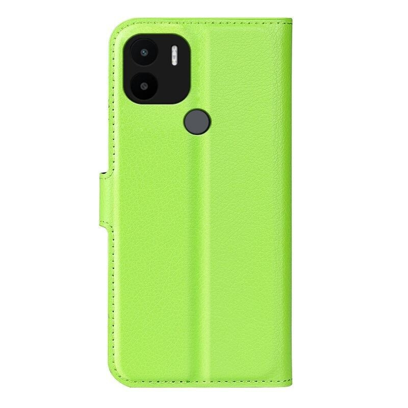 Litchi könyv tok Xiaomi Redmi A1+/A2+ - zöld
