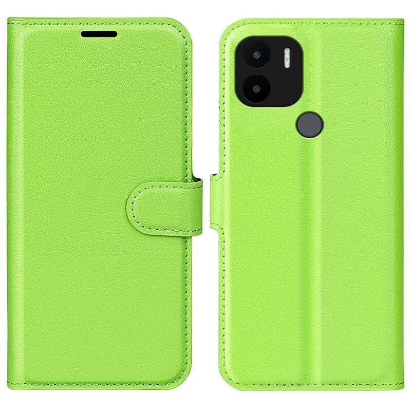 Litchi könyv tok Xiaomi Redmi A1+/A2+ - zöld