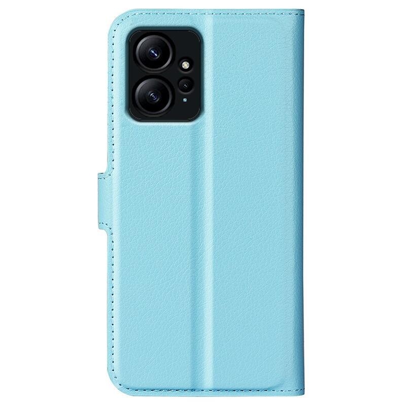 Litchi könyv tok Xiaomi Redmi Note 12 4G - kék