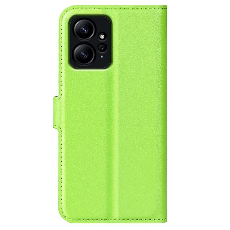 Litchi könyv tok Xiaomi Redmi Note 12 4G-hez - zöld