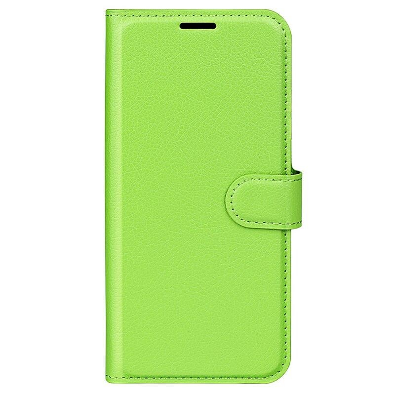 Litchi könyv tok Xiaomi Redmi Note 12 4G-hez - zöld