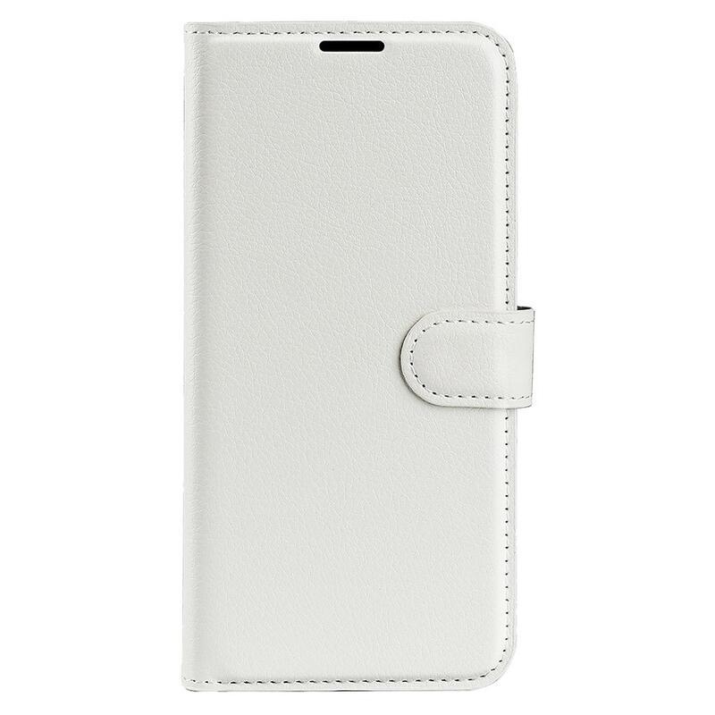 Litchi könyv tok Xiaomi Redmi Note 12 Pro+ 5G - fehér