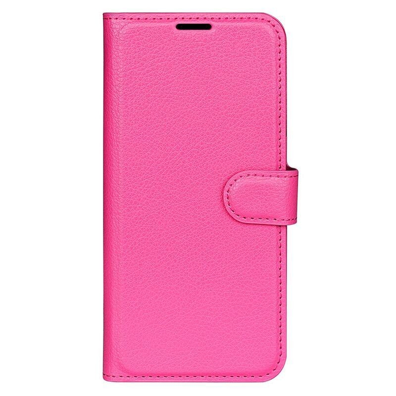 Litchi könyv tok Xiaomi Redmi Note 12 Pro 5G/Poco X5 Pro 5G - rózsa