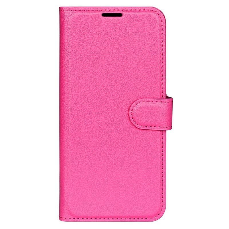 Litchi könyv tok Xiaomi Redmi Note 12 Pro+ 5G - rózsa