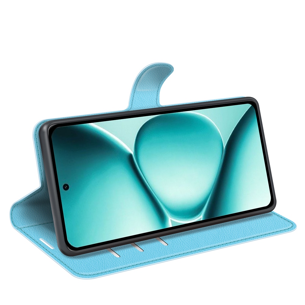 Litchi könyv tok Xiaomi Redmi Note 15 Pro+ 5G - kék