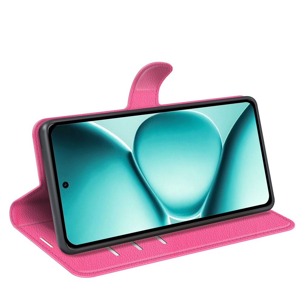 Litchi könyv tok Xiaomi Redmi Note 15 Pro+ 5G - rózsa