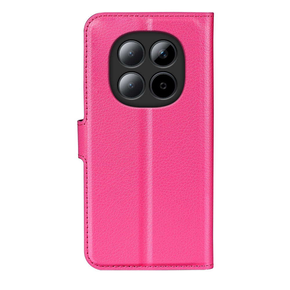 Litchi könyv tok Xiaomi Redmi Note 15 Pro+ 5G - rózsa