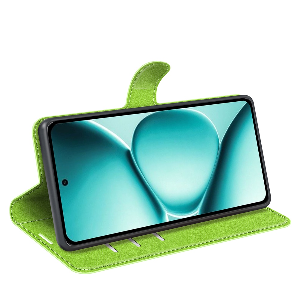 Litchi könyv tok Xiaomi Redmi Note 15 Pro+ 5G - zöld