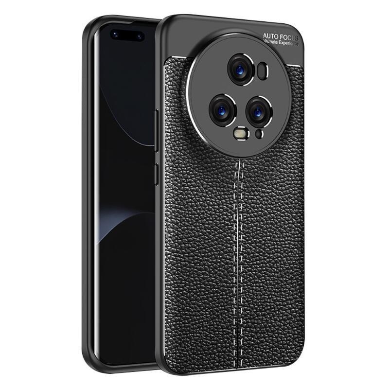 Litchi tartós zselés tok Honor Magic 5 Pro 5G - fekete