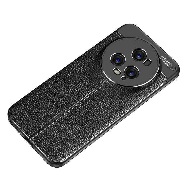 Litchi tartós zselés tok Honor Magic 5 Pro 5G - fekete