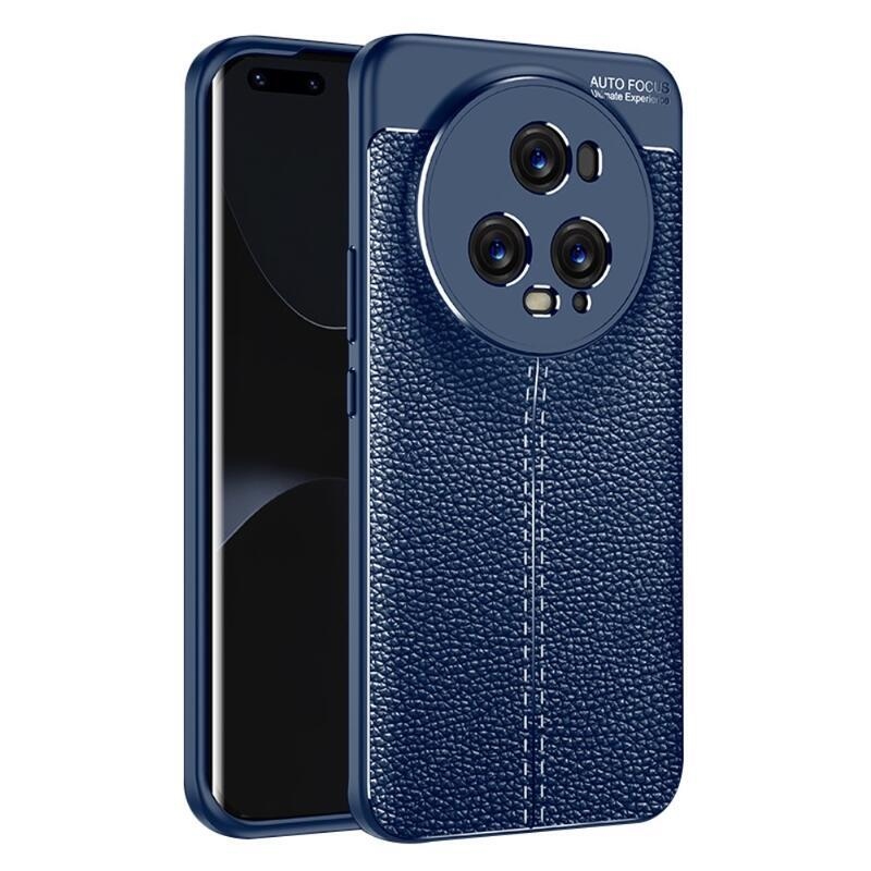 Litchi tartós zselés tok Honor Magic 5 Pro 5G - kék