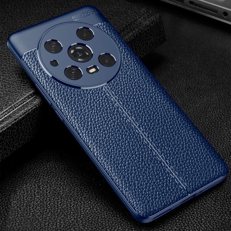 Litchi tartós zselés tok Honor Magic 4 Pro 5G - kék