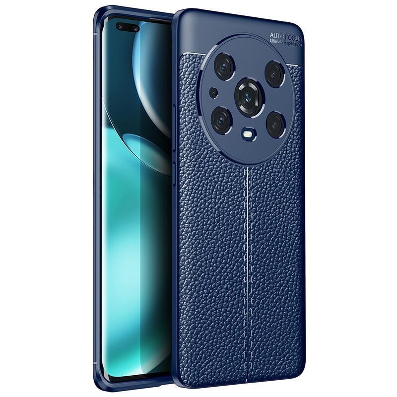 Litchi tartós zselés tok Honor Magic 4 Pro 5G - kék