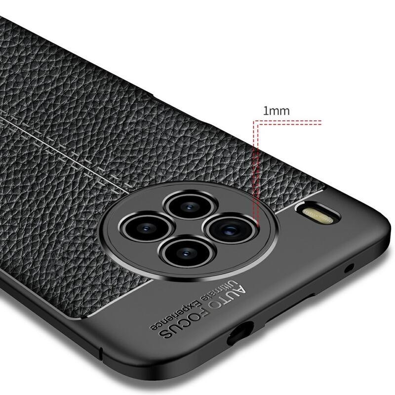Litchi tartós zselés tok Huawei Nova 8i/Honor 50 Lite készülékhez - fekete